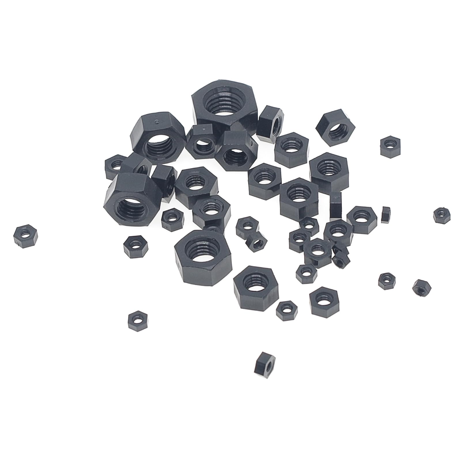 5PCS-100PCS Nylon Hex Nut Plastic Nut M2 M3 M4 M5 M6 M8 M10 M12 M14 M16