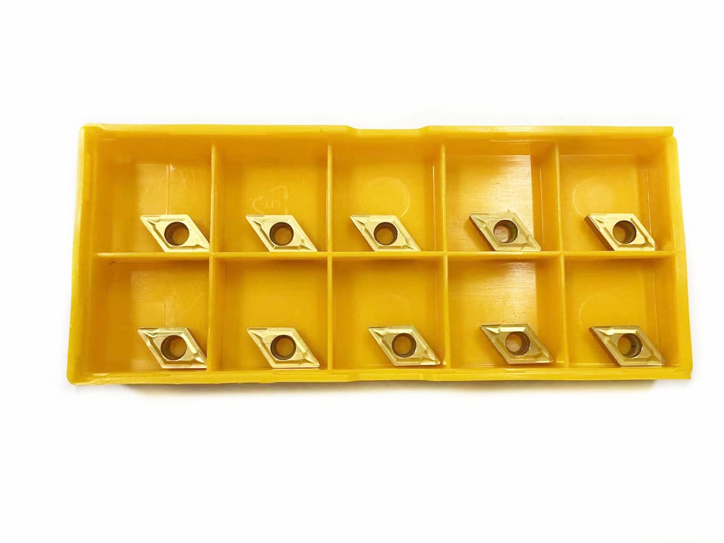 Ruimou10 Pieces DCMT070204(DCMT21.51) Carbide Turning Inserts DCMT Insert Multilayer Coated CNC Lathe Inserts for Lathe Turning Tool