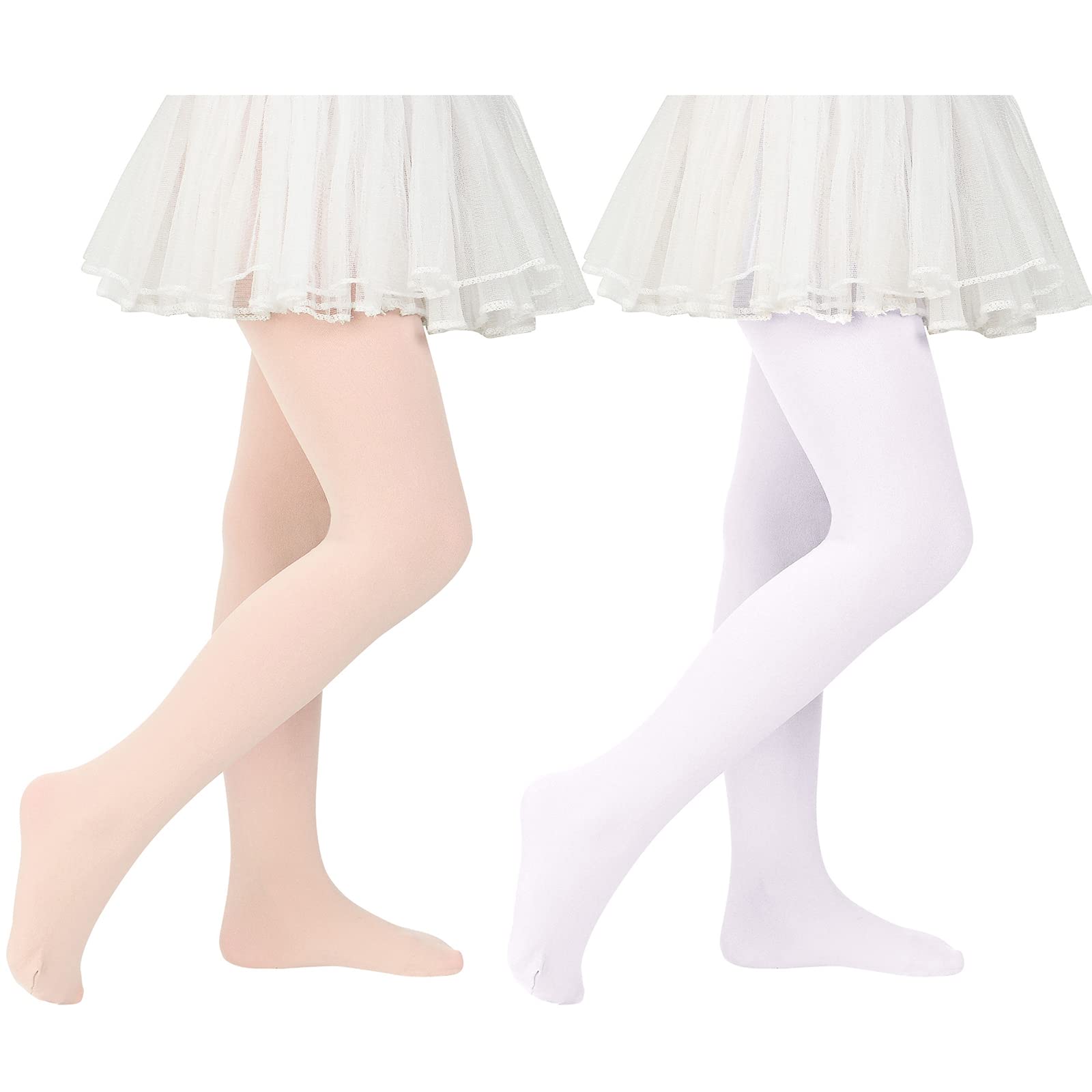 American Trends Girls Ballet Tights, Soft Stretchy Toddler Dance Tights