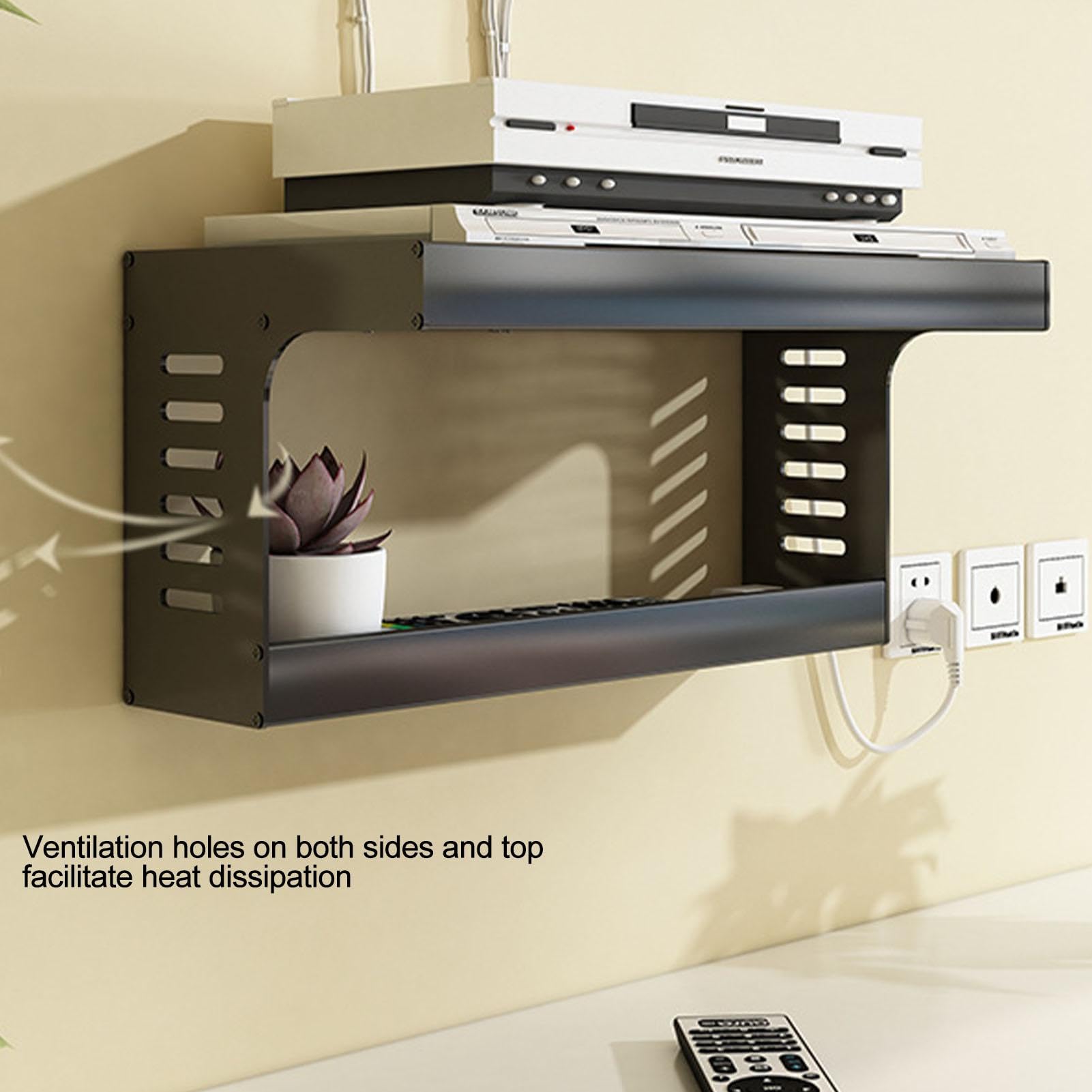 WiFi Router Aufbewahrungsbox Wandhalterung Kabel Organizer Wandbehänge TV