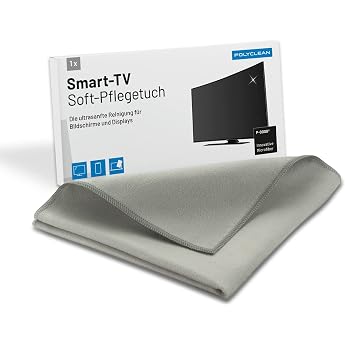Polyclean 2 x Microfibre SmartTV Cleaning Cloth for Display 40 x 40 cm