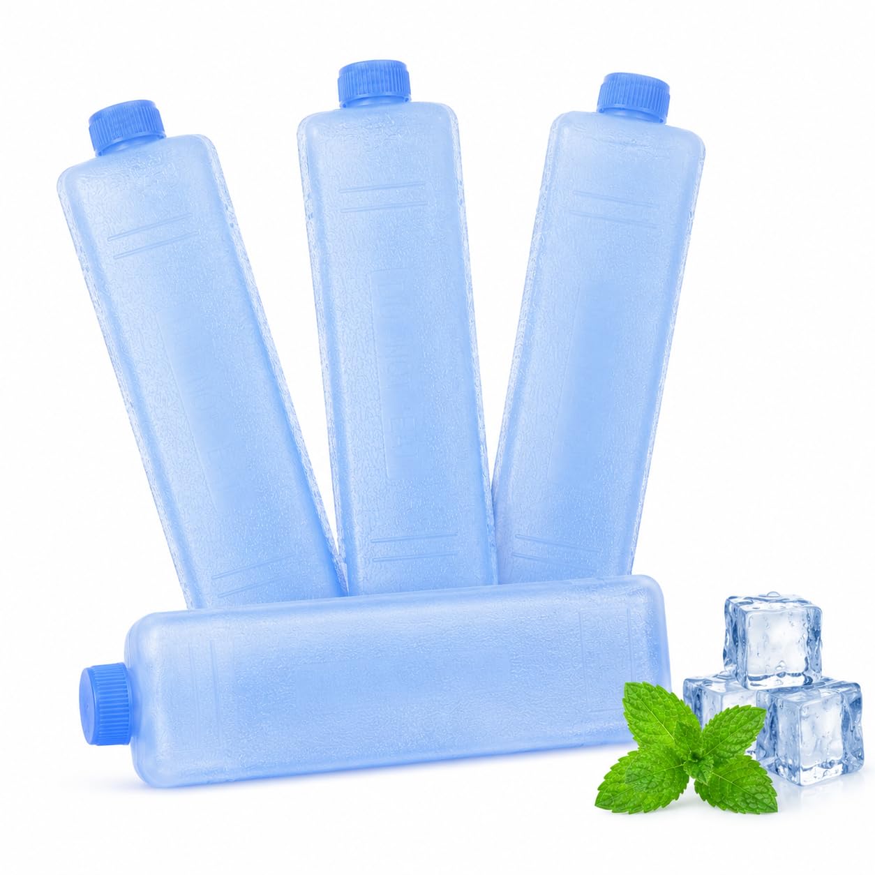Healeved 4 Pack Reusable Ice Packs Freezer Blocks for Lunch Bags and Coolers