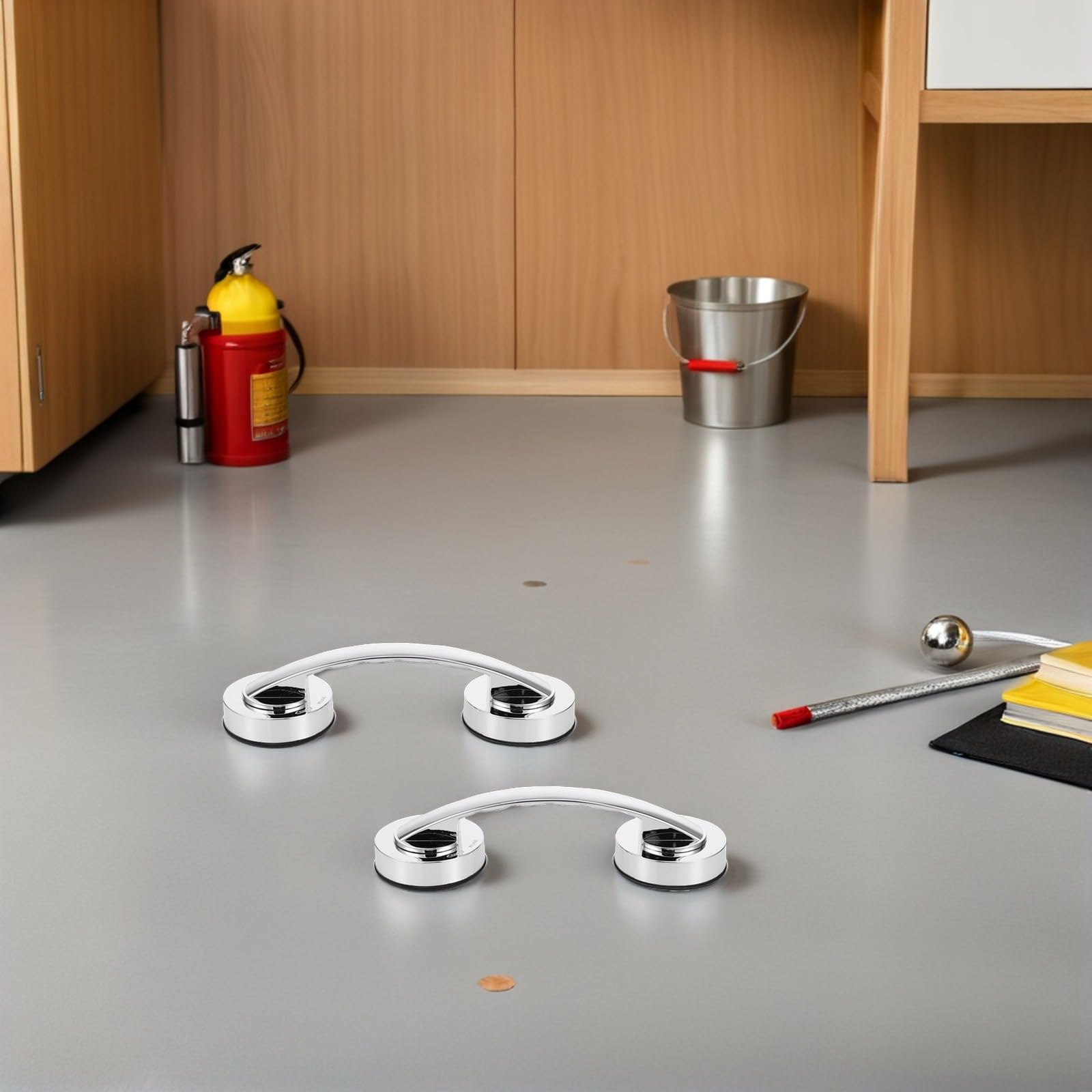 Homoyoyo Barras de Apoyo para Baño Ventosa Autoadhesiva 2piezas, Barra de Agarre sin Taladro de Plástico para Puertas Corredizas y Cocinas, Seguridad para Personas Mayores