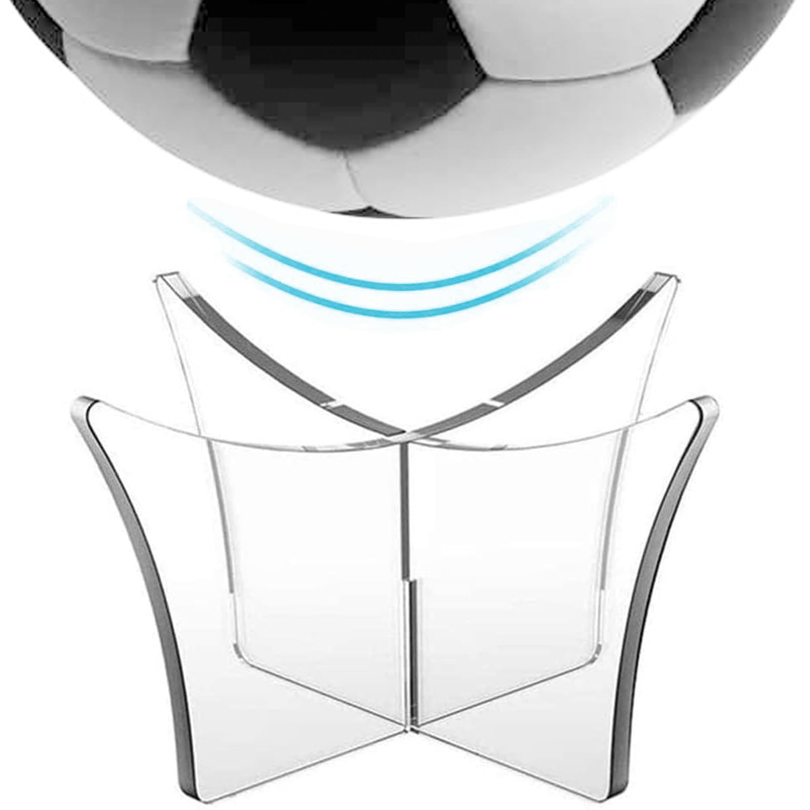 3 Soporte de Balón,Bola Acrílico Soporte,Soporte de Pelota,Soporte de Bola Transparente,Soporte Balones De Fútbol, para Fútbol, Bolos, Baloncesto, Voleibol y Balonmano