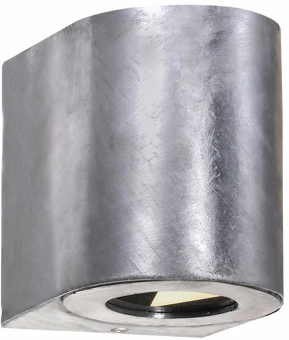 Nordlux Canto 2 Galvanised Wall Light - Steel - Light