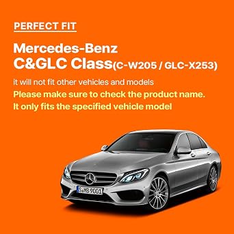FICS Car Phone Holder for Mercedes-Benz C-Class (W205) & GLC (X253) with 10.25-inch Display Custom-Fit Mount for Seamless Display Integration, Interior Accessories for Navigation Use