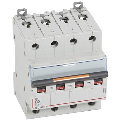 Disjoncteur DX³ - 25kA - 4P 400V~ - 2A - courbe D - 4 modules