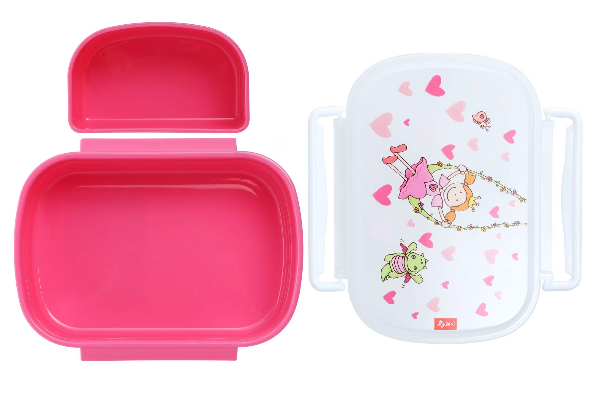 SIGIKID Fille, Boîte à Goûter avec Motifs Colorés, Pinky Queeny, Rose SIGIKID Fille, Boîte à Goûter avec Motifs Colorés, Pinky Queeny, Rose