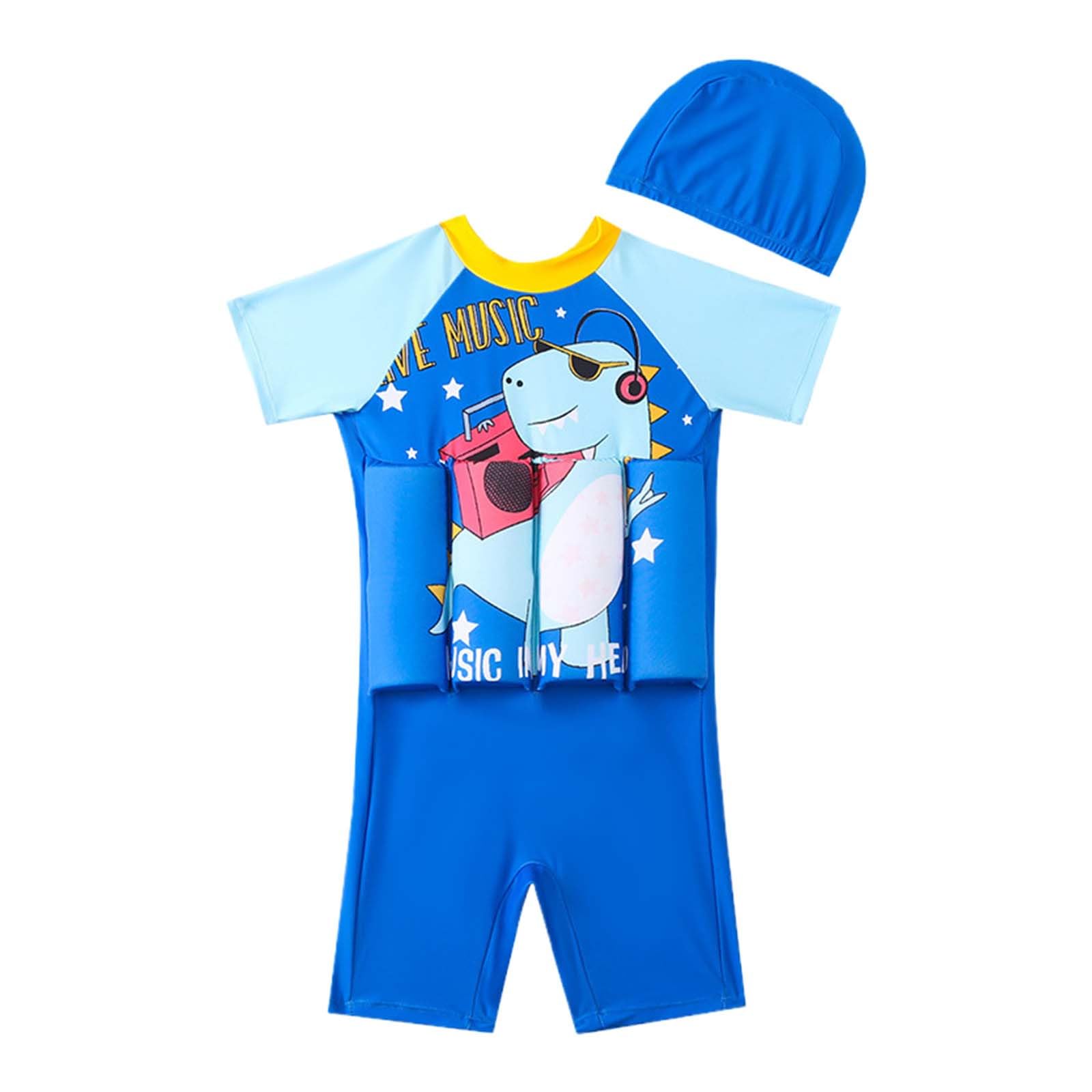 Costume Galleggiante per Bambini 4-8 Anni, Sicurezza per apprendimento Nuoto.