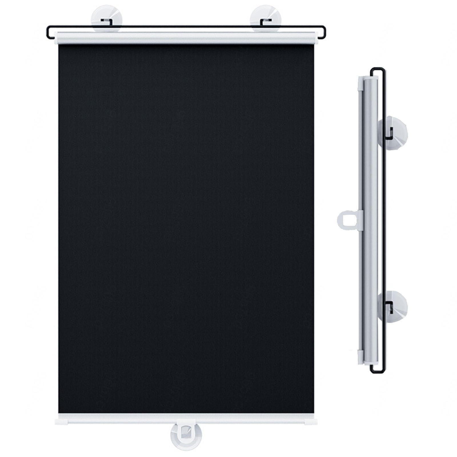 Persianas enrollables opacas retráctiles portátiles de 80 x 140 cm, fácil instalación sin taladros, protección solar ideal para el hogar y la oficina, versátil y elegante