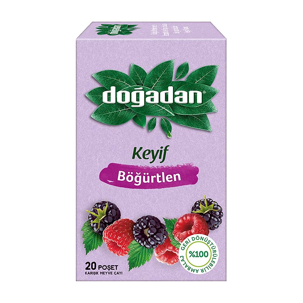 Doğadan Böğürtlen Çayı, 20 Poşet