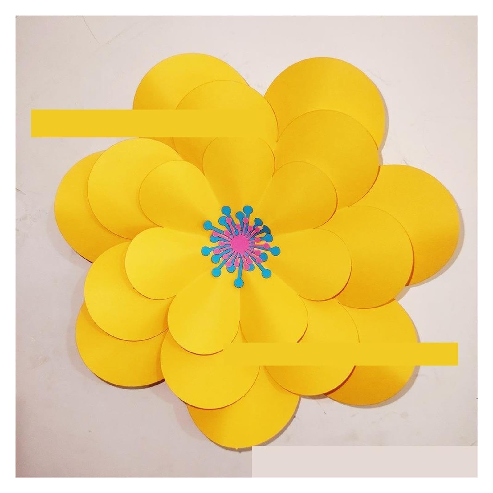 10 Juegos/100 Flores De Papel for Decoración Paredes Para Decoraciones