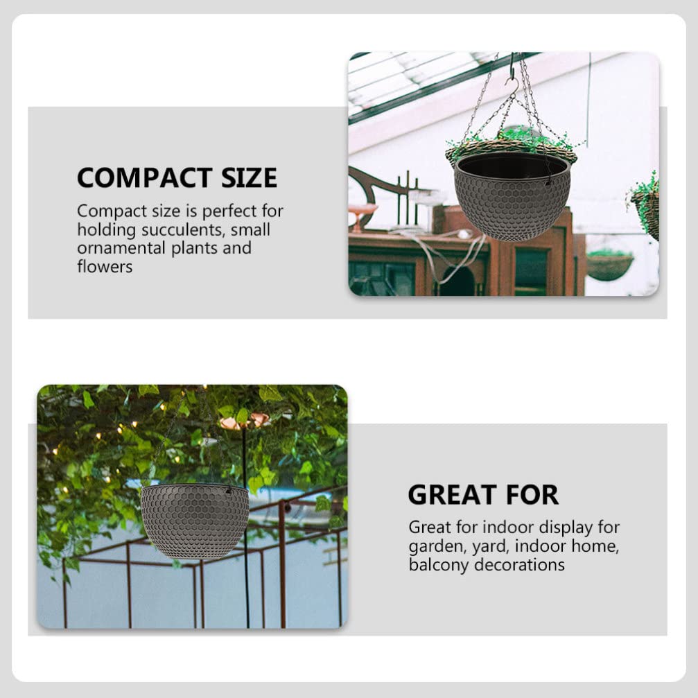 Cabilock 2pièces Paniers Suspendus Plastique pour Plantes Cache-Pots Nid Abeille pour Jardin Et Décoration Murale pour Fleurs Et Plantes Succulentes Modèle