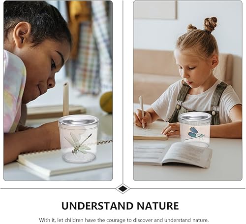 Miniatura 2 de iplusmile Caja de observación de insectos de 4 piezas con visor de aumento para escuelas de exploración de ciencia y naturaleza y actividades