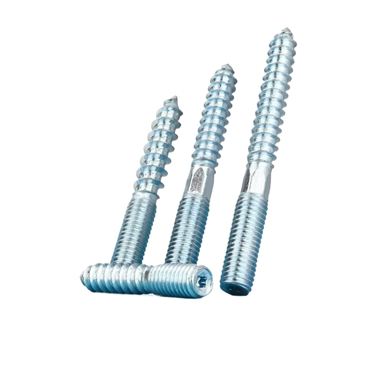 Double Head Self Tapping Screws, Head Self Tapping M6 M8 50-100mm Blue White Zinc Plated Carbon Steel 50 Pcs(M8x70mm)