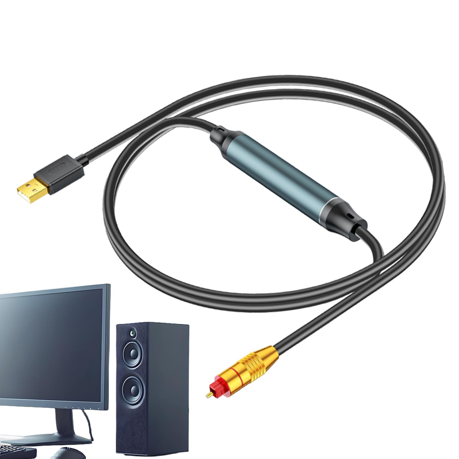 Trasmettitore USB Ottico Convertitore Ottico Portatile Per Uscita Audio