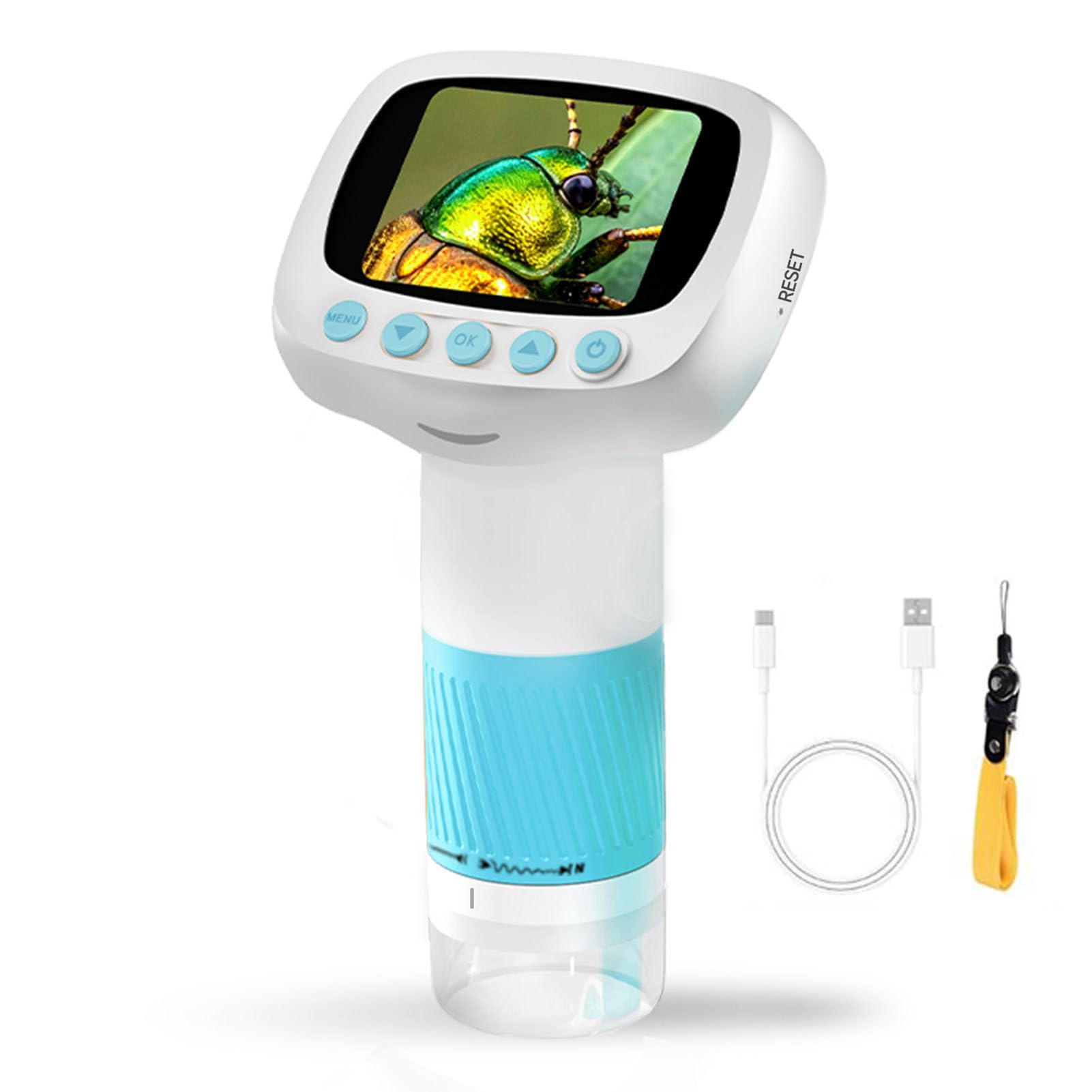 Tbest Microscopio para Niños con Aumento de 50-1000X