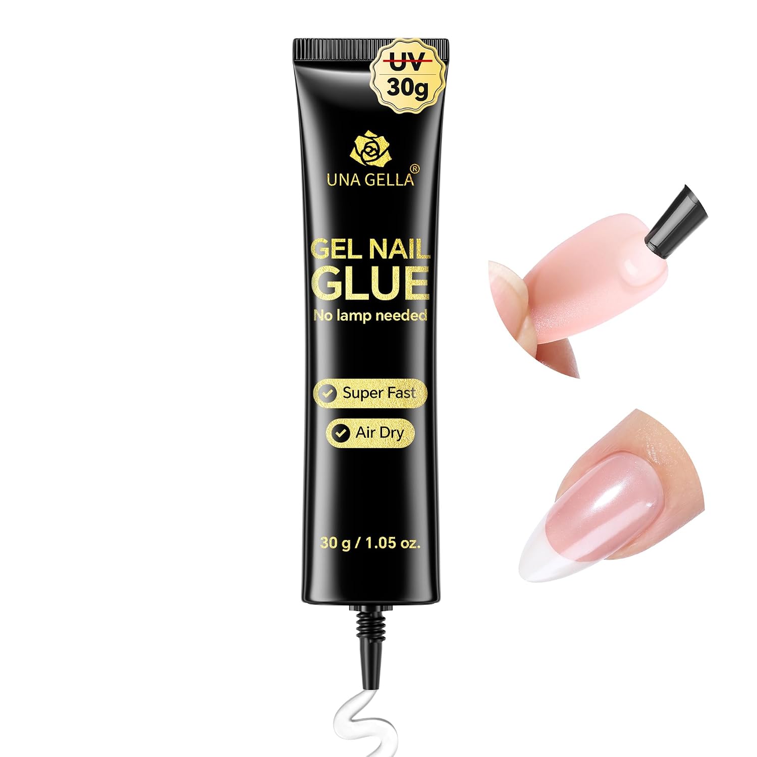 UNA GELLA 30g Strong Nail Glue for Press On Nails, No U V Light Needed