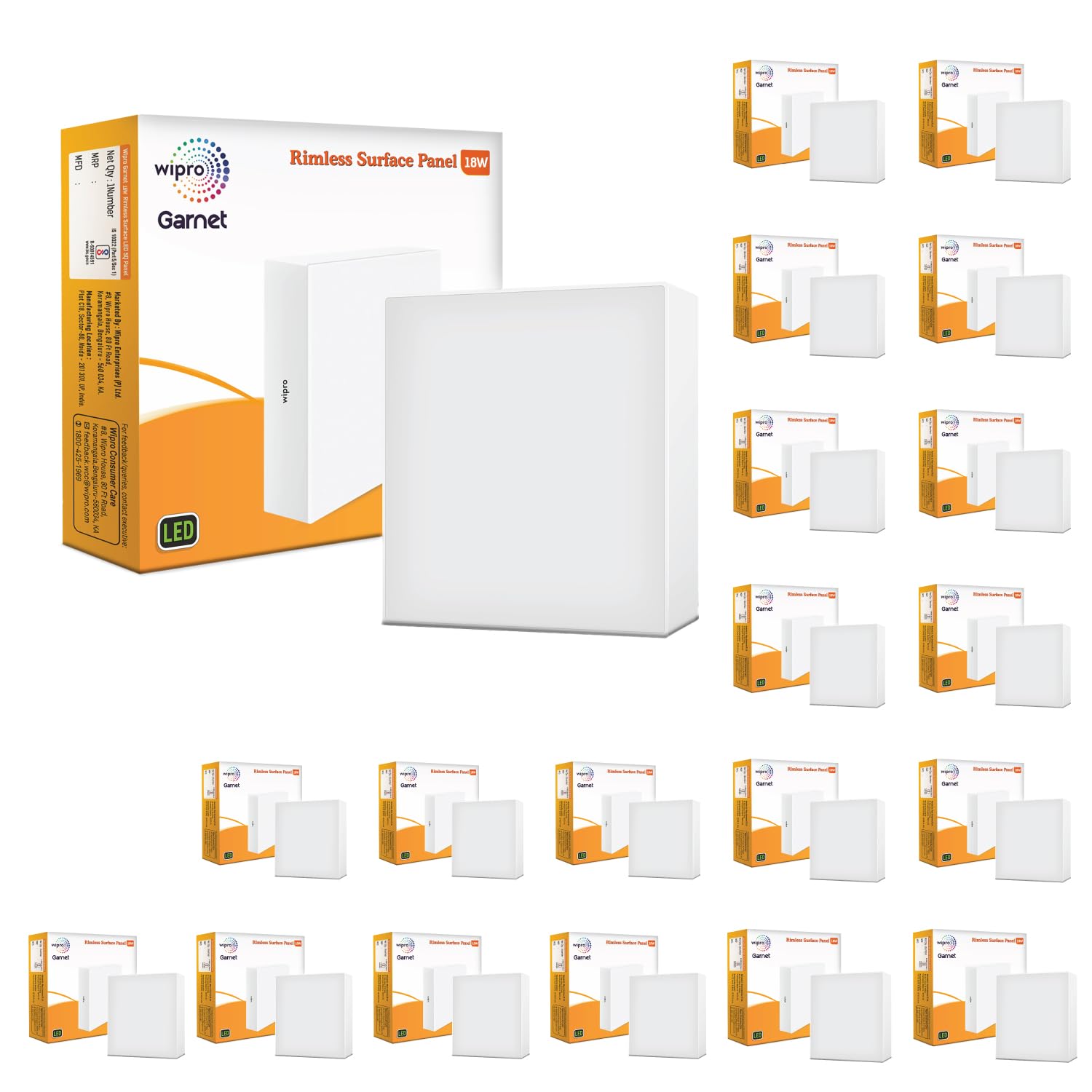 Wipro Garnet Rimless LED Panels - Neutral White -8