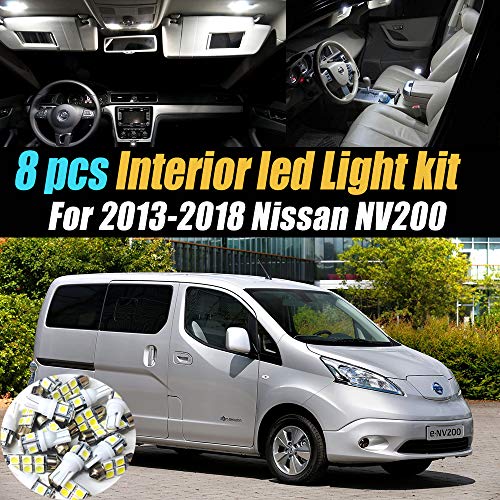 Kit de 10 Bombillas LED Super Blancas 6000k para Interior Nissan NV200