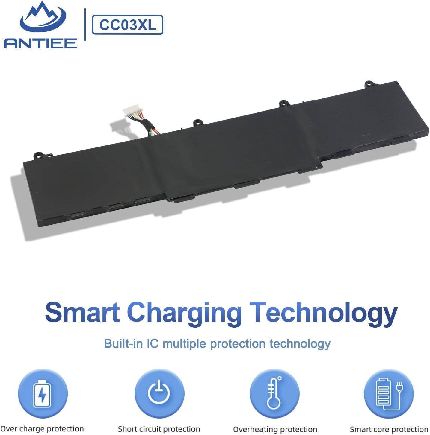 ANTIEE 53Wh CC03XL Batteria Compatibile with HP ZBook Firefly 14 G7 G8, EliteBook 830 835 840 845 G7 G8 Probook 635 Aero G7 G8 Series HSTNN-DB9Q L77608-2C1 L77608-421 L785555 5-005 CC03053XL-PL
