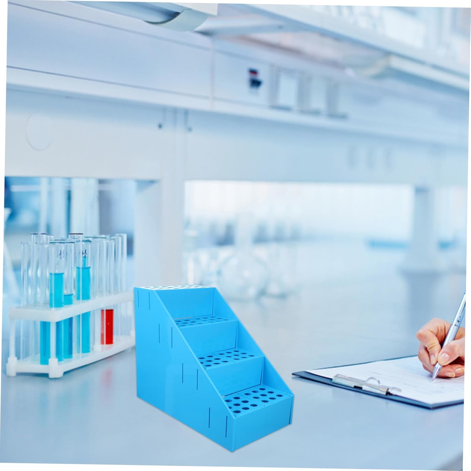 Detachable Test Tube Rack Test Tube Stand Lightweight Lab Organizer for Home School and Laboratory Use