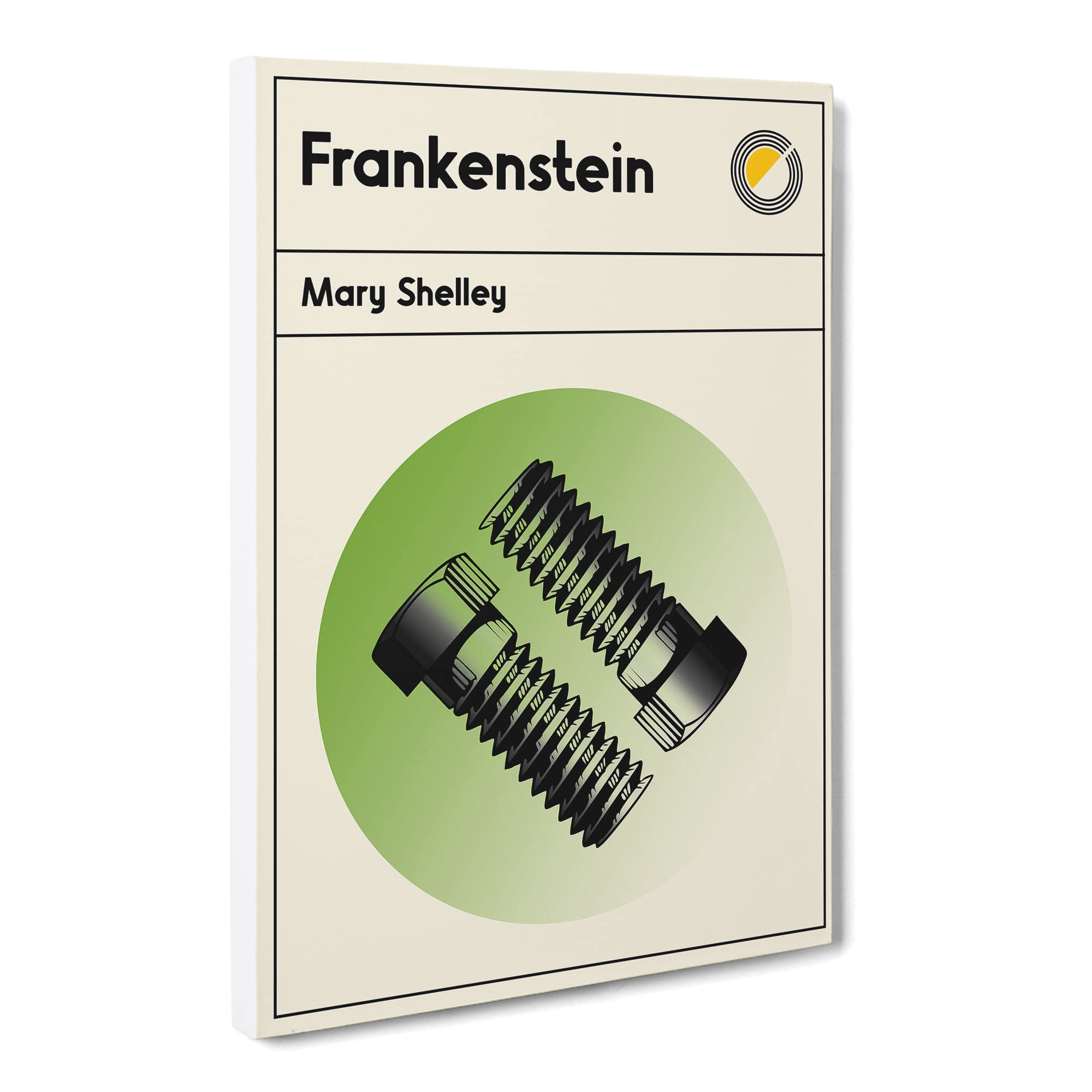 Book Cover Frankenstein Mary Shelley Canvas Print, Mixed, 25L x 50W cm