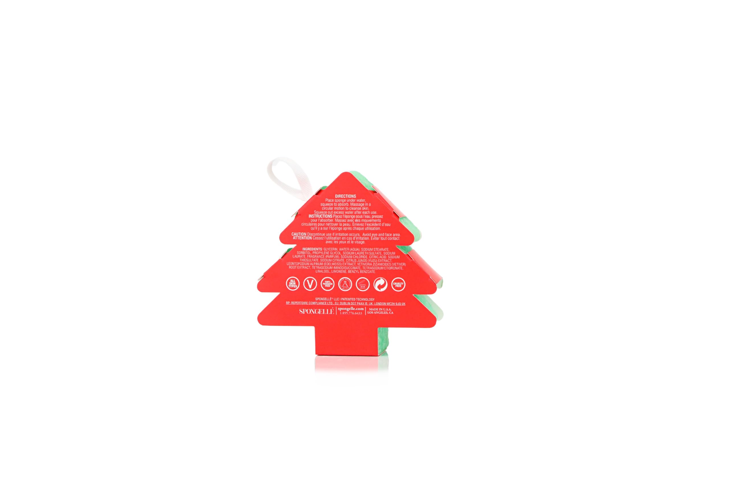 Spongell Holiday Collection Body Wash Infused Buffer, Poinsettia Bloom - Image 2