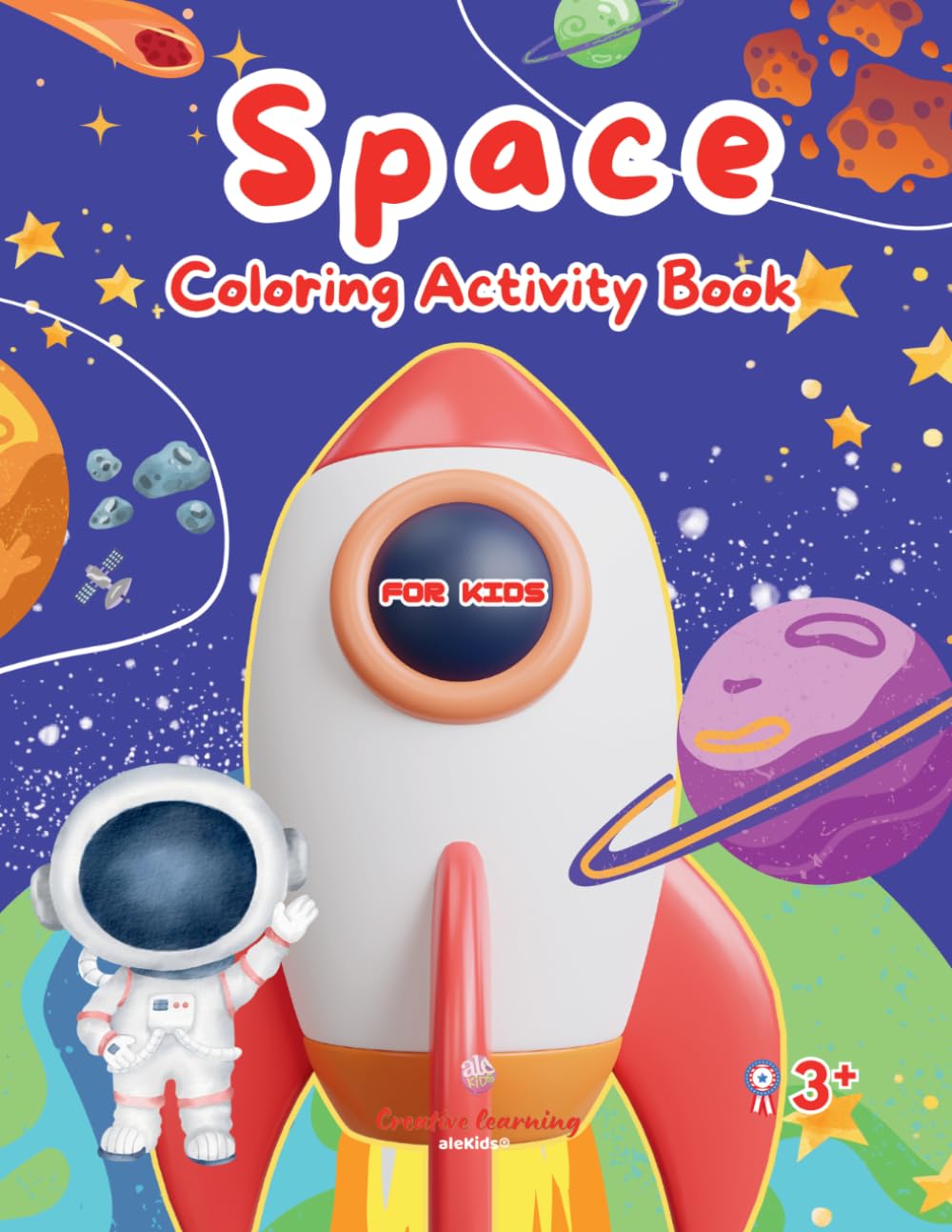 Space coloring Book: My first book coloring space