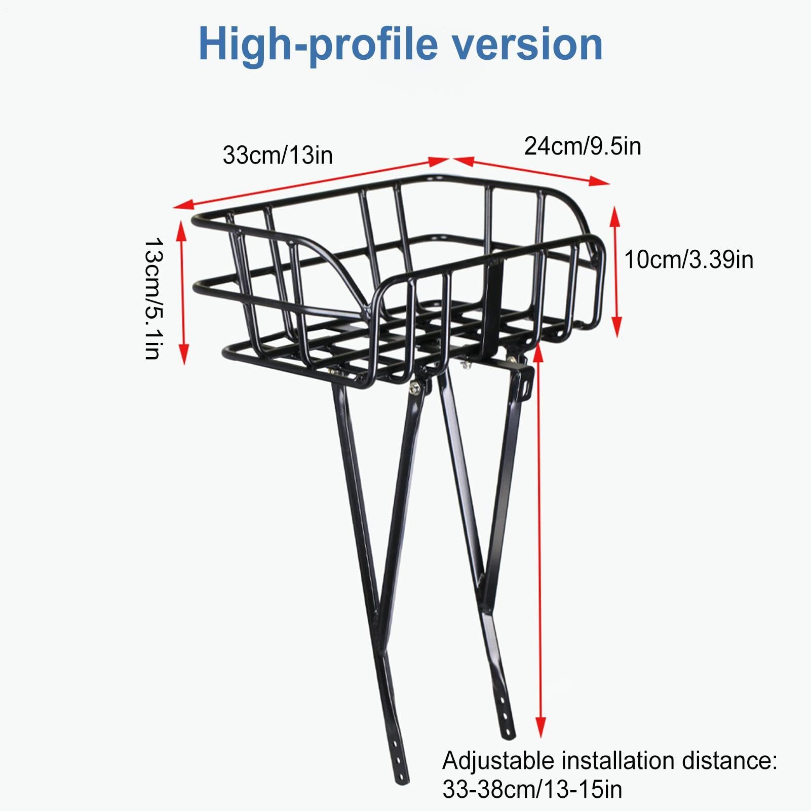Panier de Vélo Organisateur Réglable à Grande Capacité en d'Aluminium