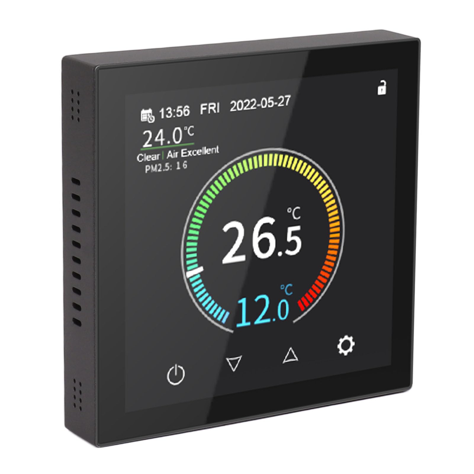 Termostato Digital Termostato Inteligente de Alta Resolución Control Preciso para el Hogar y la Oficina Ahorro de Energía 1 Unidad