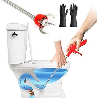 51"Toilet Snake Clog Remover,Toilet Auger Grabber Tool，Plumbing Snake for Toilet,With 4 Claws Bendable Hose Pickup Reaching Assist Tool for Grabbing Objects Blocked in Toilet Pipes and Drainage Drains