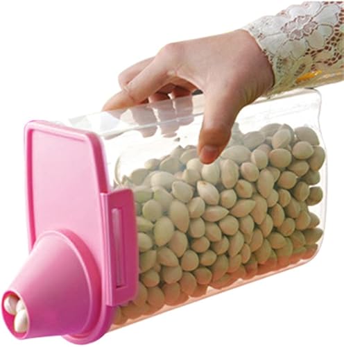 Miniatura 3 de PISSION Recipiente de almacenamiento de alimentos para mascotas con taza graduada y hebillas de sello, dispensador de alimentos para perros y gatos
