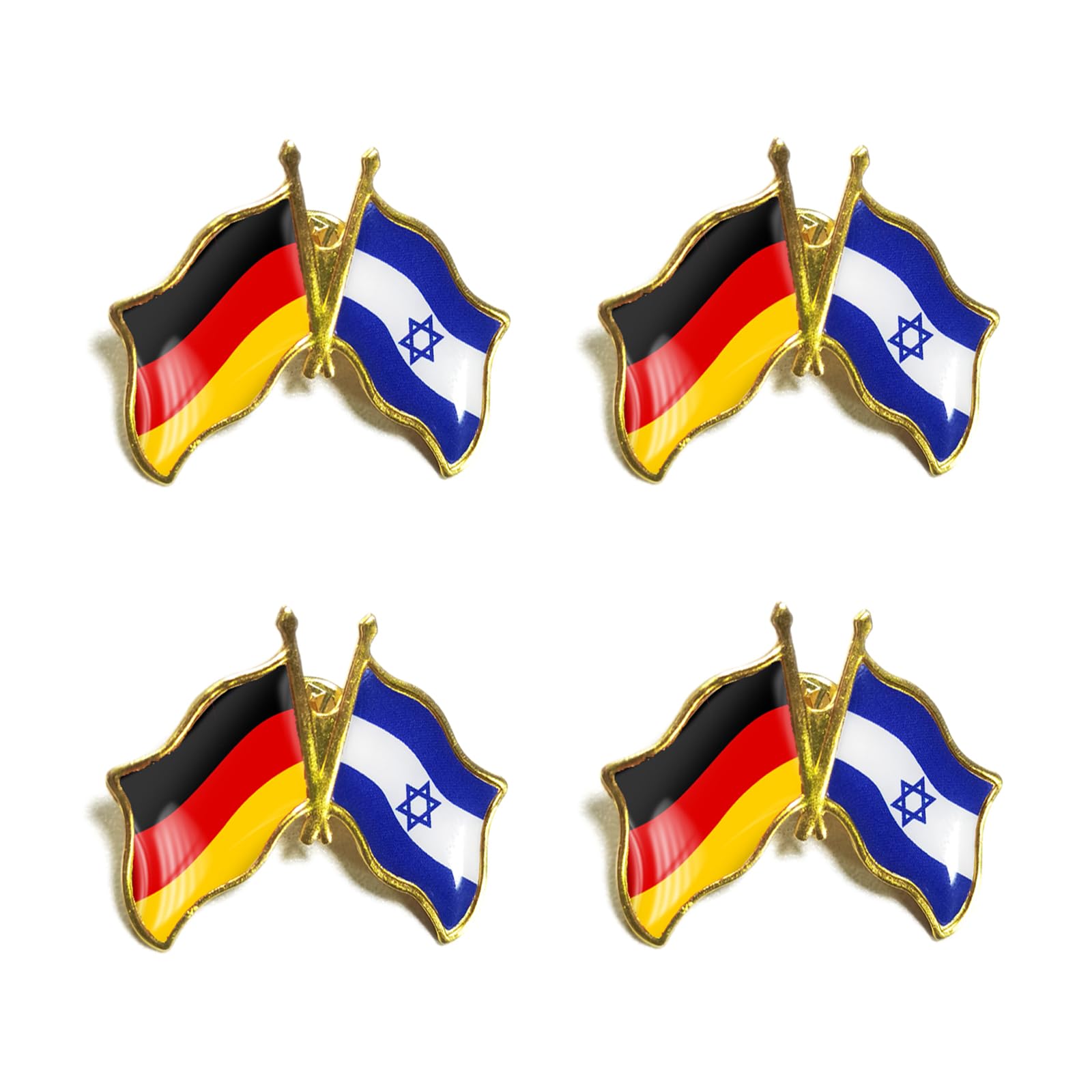 YiJeePin Israel Germany Flag Pin Badge for Clothing and Accessories - DIY Crafts