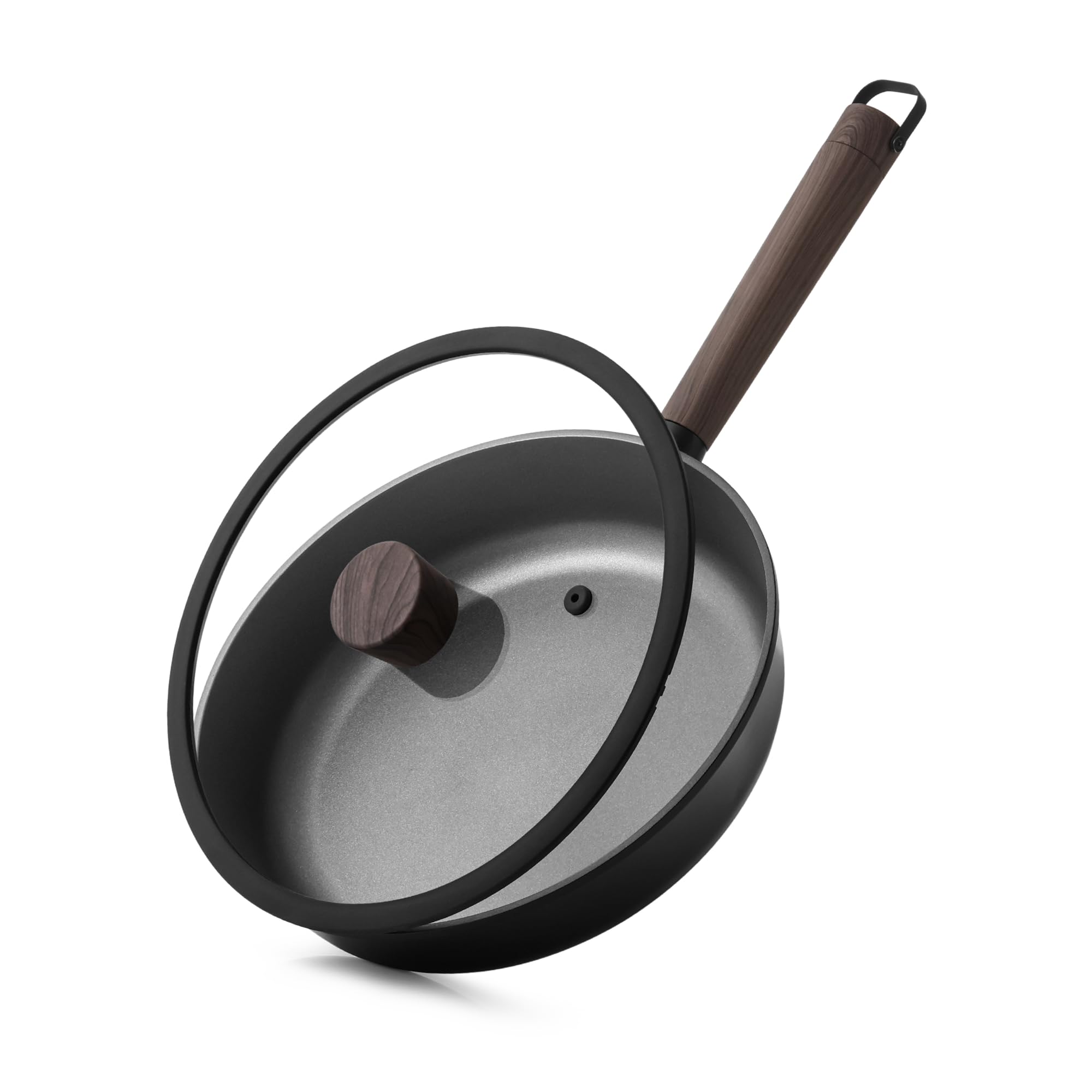 Amazon.co.jp: SENSARTE 深型フライパン 28cm 蓋付き ノンスティック