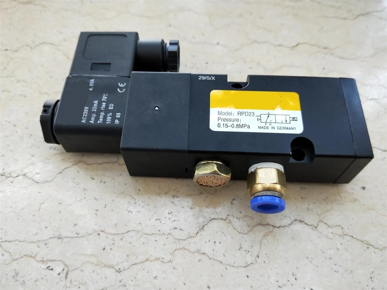 Vanne pneumatique R1PD23 avec bobine haute réactivité pour automatisme