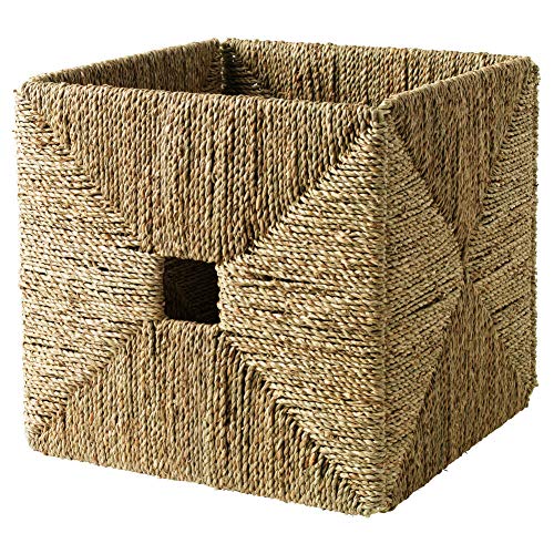 IKEA KNIPSA Basket (Seagrass) 201.105.40, 12.5" Width x 13" Depth x 12.5" Height