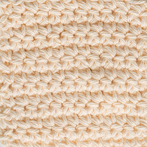 Image of Lily Sugar 'N Cream Super Size Solid Yarn, 4oz, Gauge 4 Medium, 100% Cotton - Cream - Machine Wash & Dry