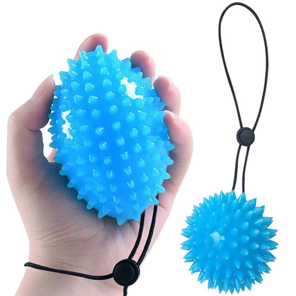 Hand Exerciser Ball Finger Squeeze Therapy Grip Strengthener Trainer Stress Relief Ball for Improve Flexibility Relieve Finger and Wrist, for Rehab, Arthritis, Carpal Tunnel