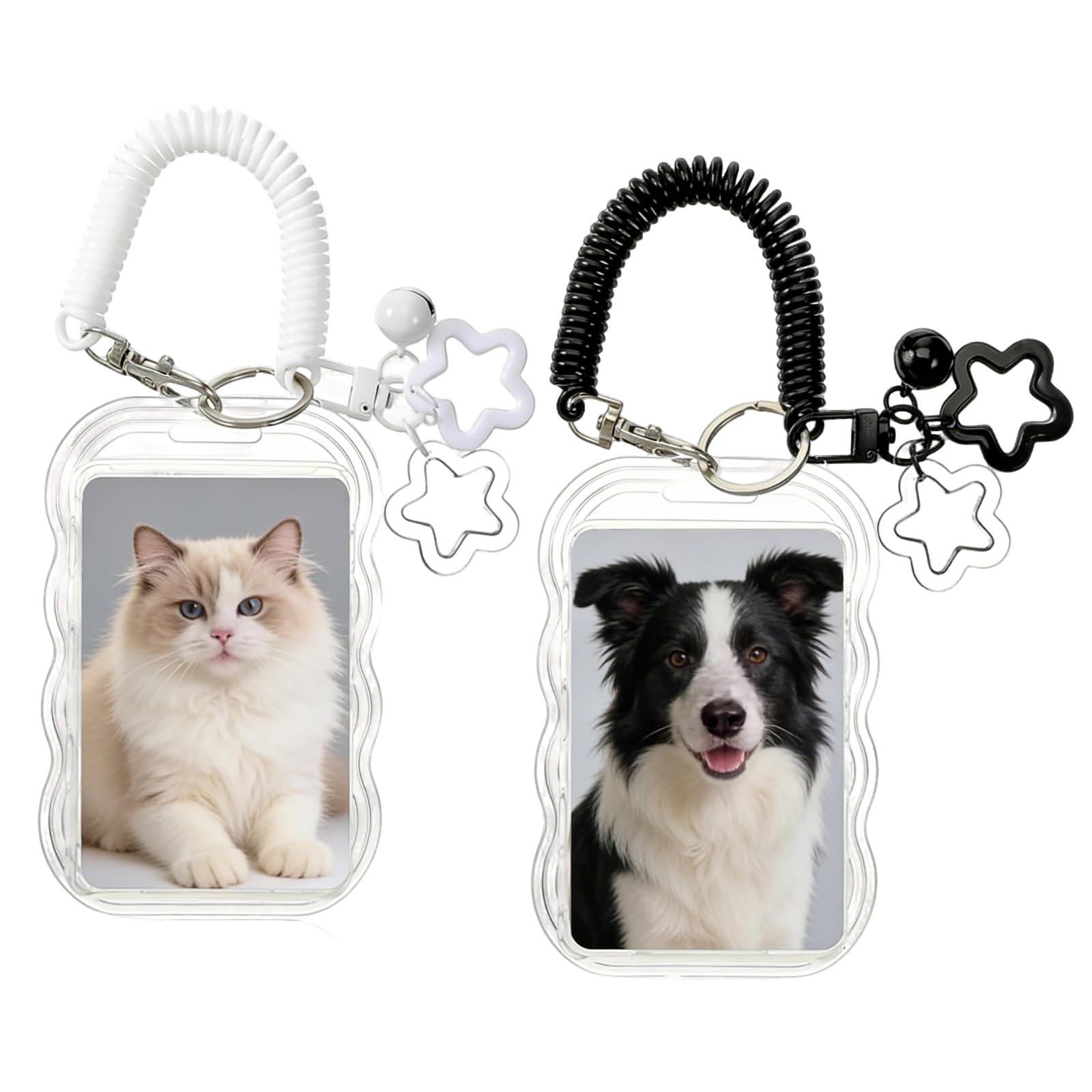PacuM 2 Pieces Photocard Holder Made of Acrylic Material Id Card Holders