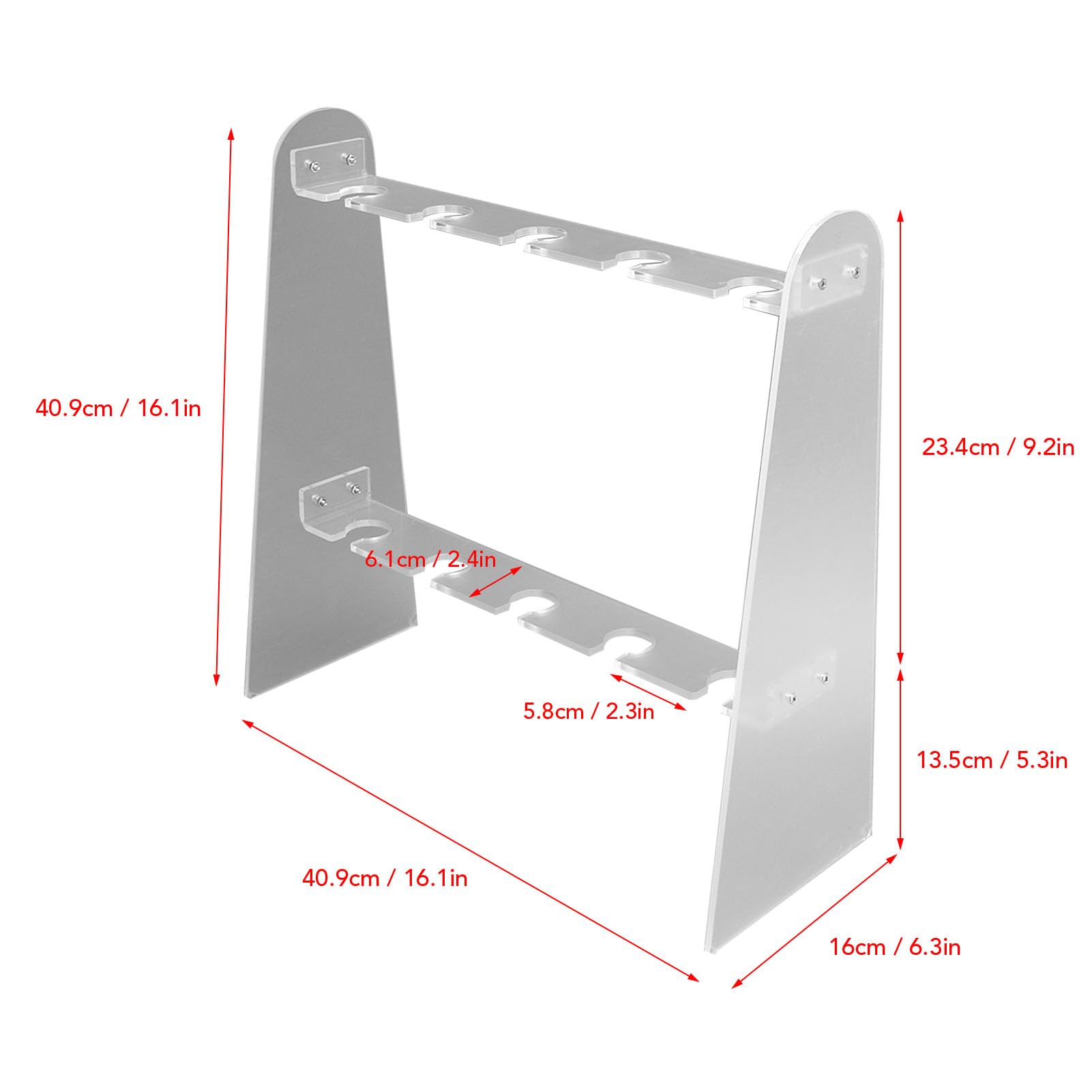 Hztyyier 2 Tier Champagne Glass Holder Detachable Acrylic Flute Stand for Living Room Wedding with Display Rack Ideal Champagne Glass Holder for Party