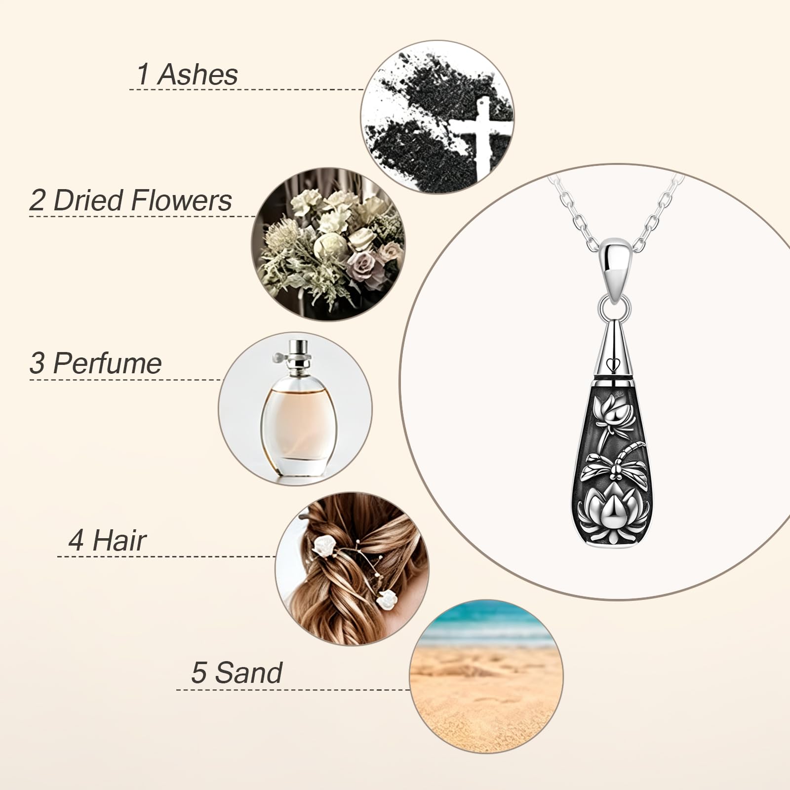 Collana con ciondolo a forma di libellula, gioiello commemorativo da