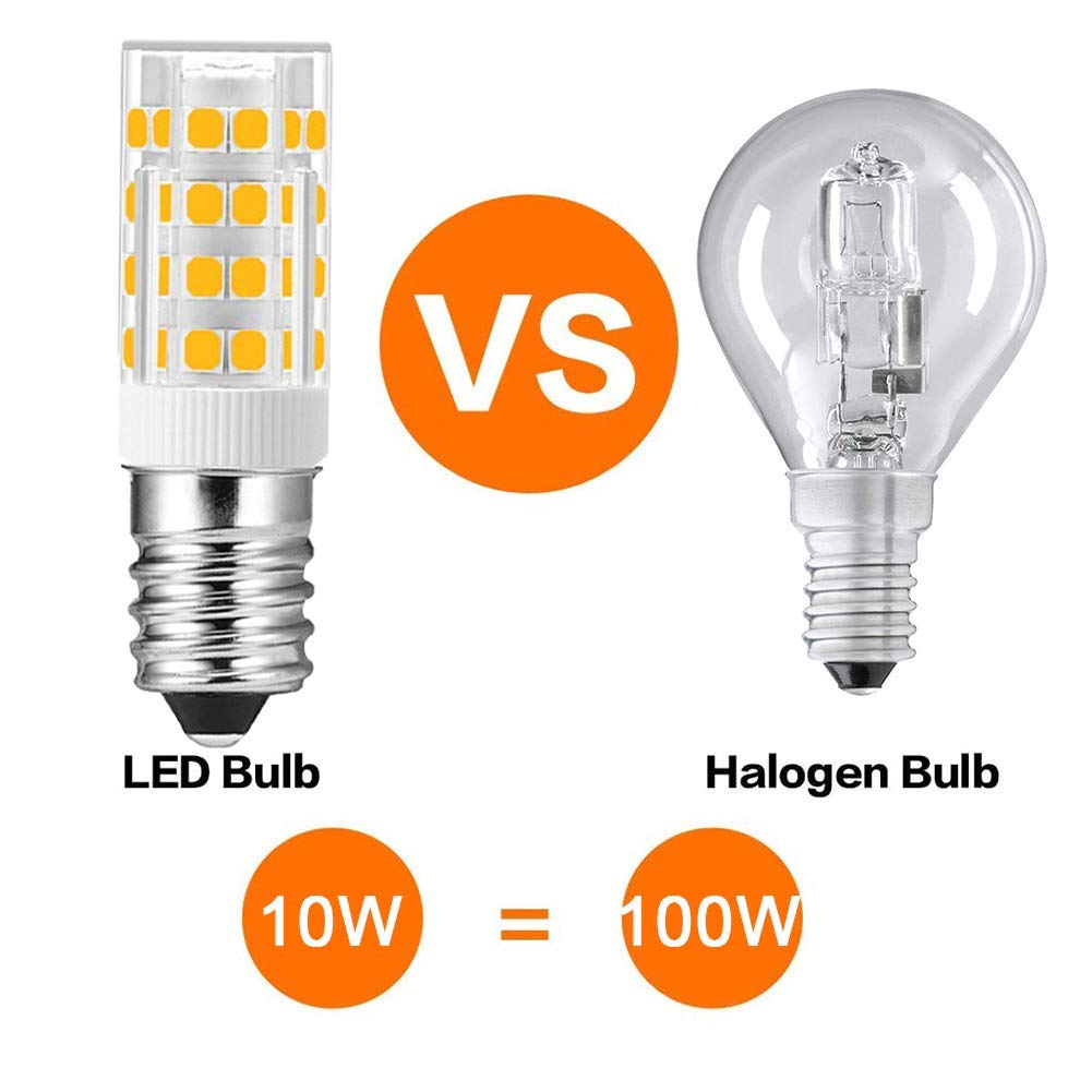 Bombilla LED E14 de 10 W, equivalente a una lámpara halógena de 100 W, bombilla de maíz de 1000 lm, regulable, sin parpadeo, paquete de 5, bombilla LED blanca fría (blanco frío)