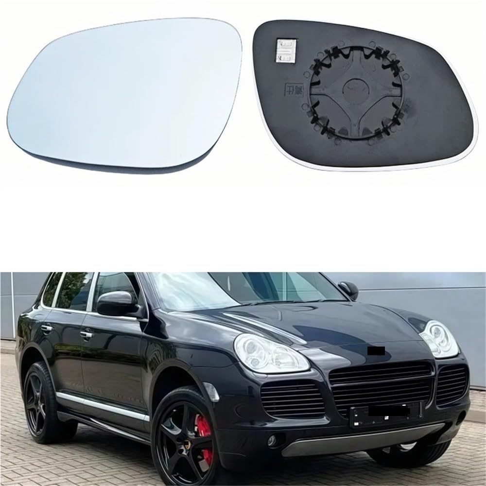 vetro retrovisore Per Cayenne 2002-2006 Esterno Retrovisore | Specchi Lente Porta Laterale Specchietto retrovisore Vetro Con Riscaldamento(1PCS left side)