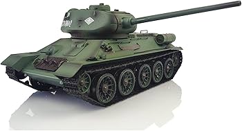 【ジャンク】 ヘンロン RUSSIAN ARMY TANK T-34/85 1/16 7.0 Upgraded Henglong Soviet T34-85 RTR RC Tank Model 3909 w