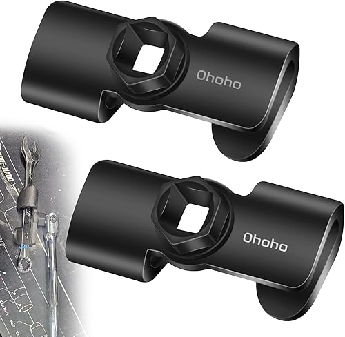 Paquete de 2 adaptadores extensores universales para llave hexagonal de 12 pulgada o 0.827 in, las tuercas y pernos difíciles se quitan más