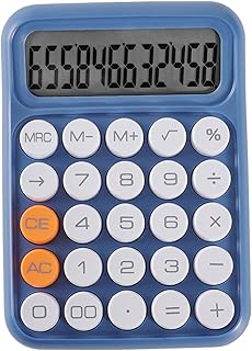 KIXZSAZ Calculadora de de Estilo Vintage con Funciones prácticas Calculadora científica ABS Teclado Escritorio, Azul