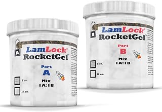 RocketGel - 25 Minute Stone Epoxy for Granite, Quartz, Marble, Tile - Easily Fix Chips, Fill Cracks, Repair Defects and Restore Countertops and Tile