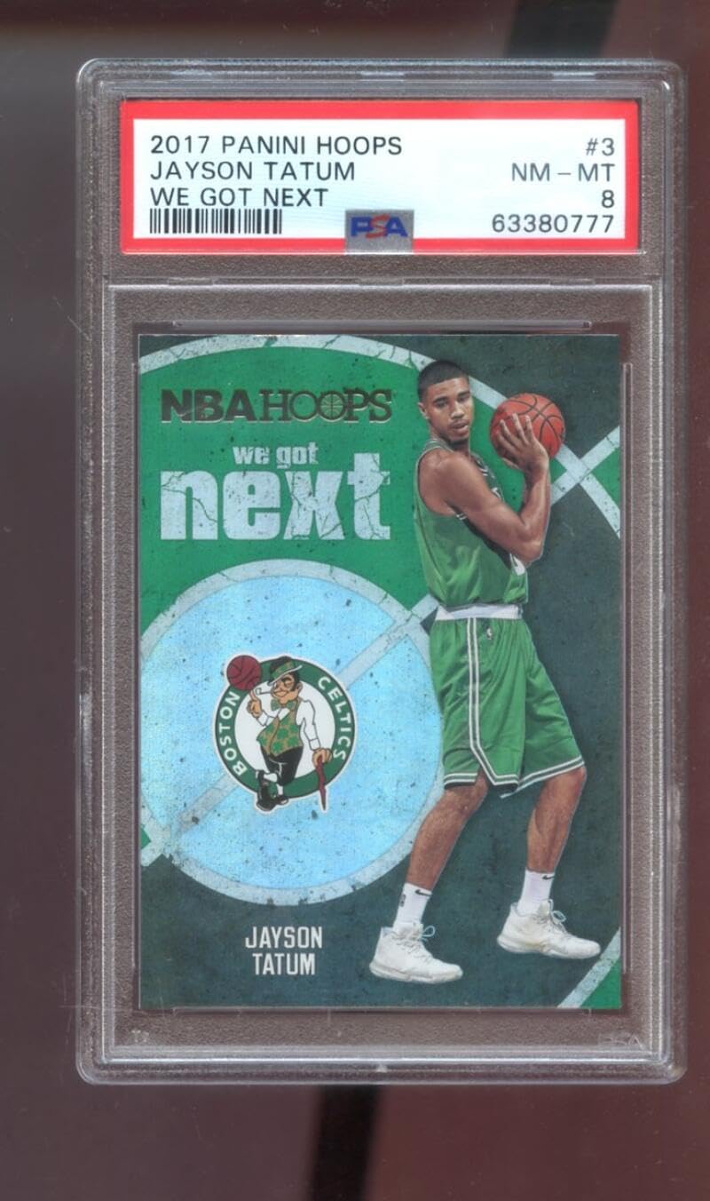 2017-18 Panini Hoops We Got Next #3 Jayson Tatum ROOKIE RC PSA 8 Graded Basketball Card NBA Jason 17-18 Boston Celtics 2017-2018