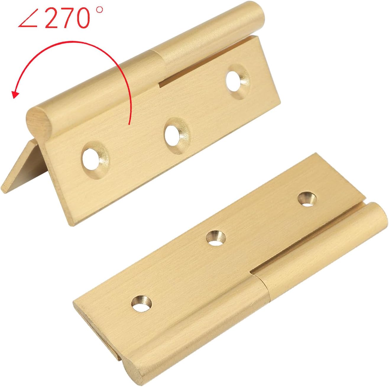 2PCS Brass Lift Off Hinge Detachable Hinge for Window Door Gate with Screws, Right Handedness